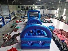 Blue Inflatable Obstacle Course for Indoor and Outdoor Sport Game Inflatable Amusement Park Course