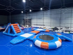 Outdoor Recreation Customized Modular Commercial Pool Lake Beach Floating Island Inflatable Water Park