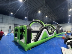 Manufacturer's Insane Obstacle Course Bouncer House Inflatable Jumping Combo Game