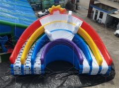China Manufacturer Customized Low Price Big Inflatable Rainbow Water Slide for Pool