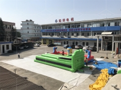 2 Lanes Inflatable Bungee Run Competitive Challenge Race Interactive Sport Game Equipment