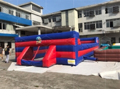 Jiang Yue Inflatable Football Shoot Games Inflatable Human Foosball Table Football Field Game