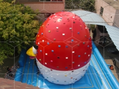 Factory Direct Sale Good Quality Angry Birds Inflatable Climbing Wall