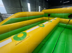 Commercial Inflatable Bungee Jumping Run Sport Games Durable Two Lane Inflatable Runway Competitive Race