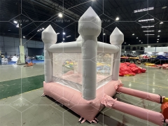 Factory Direct Sale Inflatable Pink Bounce House Toddler Backyard Bouncy Castle Jumper for Wedding