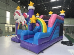 Unicorn Inflatable House With Slide Bouncy Castle