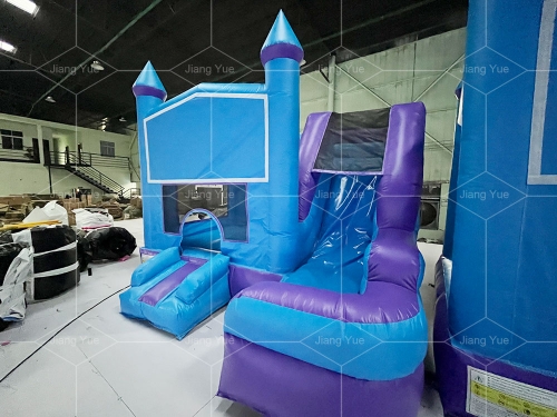 New Design Blue Bouncer Playhouse Outdoor Inflatable Bounce Jumping Castle With Slide
