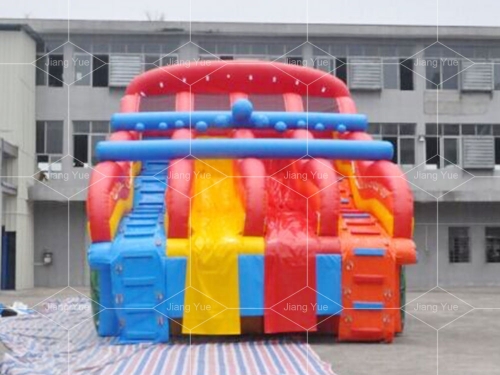 Sea World Inflatable Water Slide Into Pool