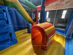 Commercial Inflatable Jumping Castle Cartoon Combo Bounce House Paw Patrol With Slide