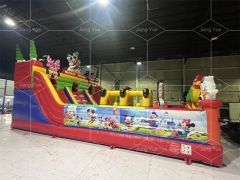 Commercial Outdoor Inflatable Playground Mickey Mouse Theme Combo with Dry Slide
