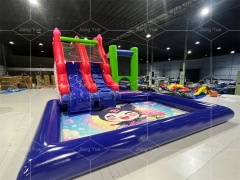 Commercial Inflatable Melody & Kuromi Cartoon Bouncy Castle Kids Inflatable Water Slide for Party