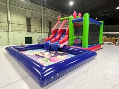 Commercial Inflatable Melody & Kuromi Cartoon Bouncy Castle Kids Inflatable Water Slide for Party