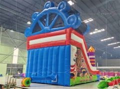 Funcity Ferris Wheel Inflatable Bouncy Castles Circus Clown Castle with Slide Combo for Kids Fun Playgrounds