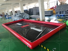 Custom Design Outdoor Big Portable Blow up Inflatable Car Wash Mat With air Pump for Outdoor