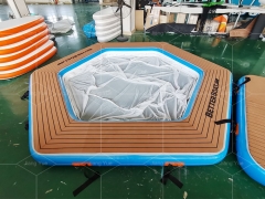 Inflatable Swimming Pool sea pool drop stitch yacht pool with net For Sale