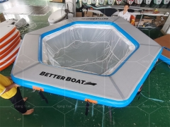 Hot Sale Yacht Inflatable Floating Ocean Sea Swimming Pool with Net