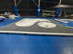 Ocean Sea Floating Inflatable Yacht Pool Swimming Pools With Anti Jellyfish Net for Boat