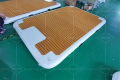Outdoor Foldable Inflatable Drop Stitch Dock Floating Water Platform Inflatable Island Inflate Floating Dock