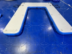 Drop stitch PVC Multifuntional Combination U Shape Inflatable Y Dock Island Floats Inflatable U Dock