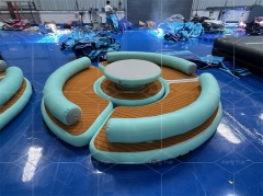 Inflatable PVC Drop Stitch Floats Raft Chaise Pool Float Lounger Sea Beach Water Sofa Hammock Floating Lounge Chair