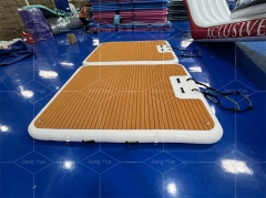 Drop Stitch Inflatable Yacht Dock Fishing Boat Inflatable Dock Platform with Anti-Slid EVA