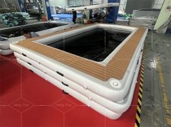 Yacht Floating Pool Inflatable Sea Pool with Net