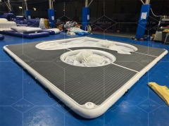 Ocean Sea Floating Inflatable Yacht Pool Swimming Pools With Anti Jellyfish Net for Boat