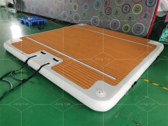 Inflatable Platform Floating Water Pad Mat Water Jet Ski Dock Floats Platform With Ladder For Sea