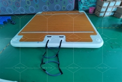 Inflatable Platform Floating Water Pad Mat Water Jet Ski Dock Floats Platform With Ladder For Sea