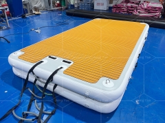 Customized Size Water Dock Platform Inflatable Floating For Leisure Yoga Family Vacation