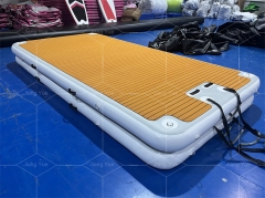 Customized Size Water Dock Platform Inflatable Floating For Leisure Yoga Family Vacation