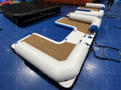 Factory U Shape Wharf Inflatable Pontoon Boat Dock Water Jet Ski Dock Floats Platform for Sale