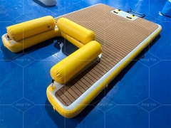 Heavy Duty PVC Inflatable Dock Floating Platform for Swimming Boating and Water Sports