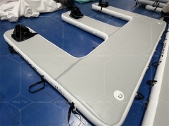 Drop Stitch Inflatable Floating Dock Paddle Board Platform Jet Ski Dock EVA Water Mat For Boat Parking