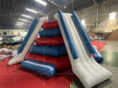 Durable Water Toys Equipment Lake Inflatable Water Floating Climbing Wall Slide Aqua Park Inflatable Floating Lake Slide