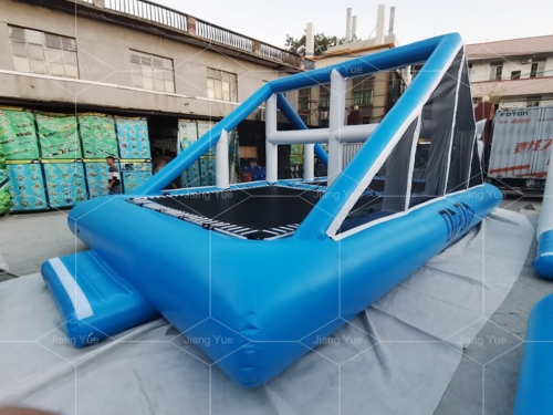 Summer Lake Sea Water Games Multi Sport Outdoor Court Inflatable Trampoline Volleyball Court