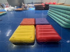 Wholesale Inflatable Runway Wiggle Bridge Pool Toys Inflatable Water Sports Floating Bridge Floating Water Mat for Water Park
