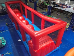 Big Baller Ball Obstacle Course Inflatable Wipeout Bouncy Castle Inflatable Game 5 Big Jump Running Balls Challenge