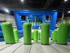Hot Sale Party Carnival Interactive Games Wipeout Inflatable Obstacle Course Inflatable Wrecking Ball 5K Course